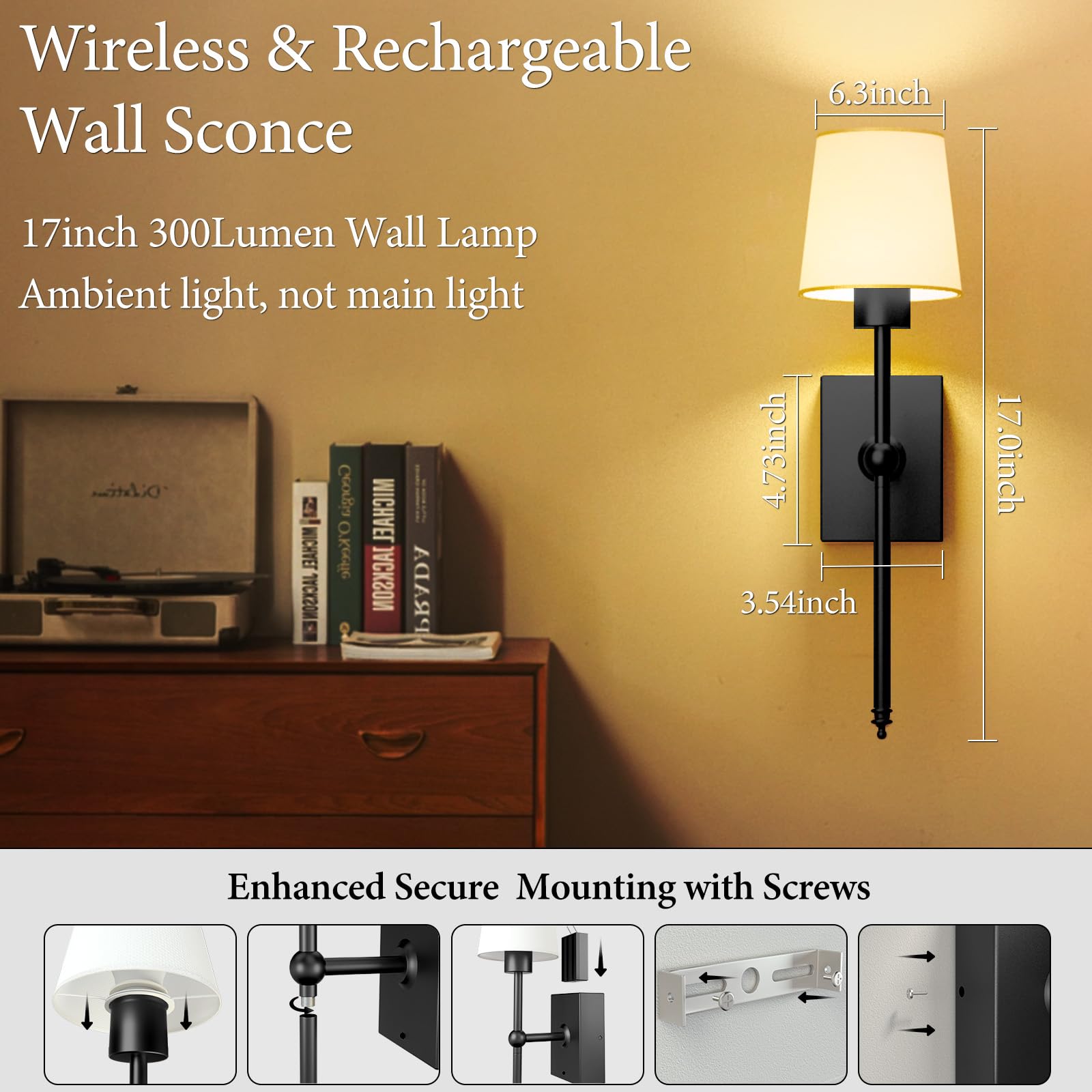 iThird remote-enabled wall sconce highlights flexible control for ambient lighting