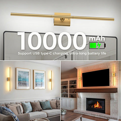 iThird wireless installation wall sconce set for quick, error-free mounting