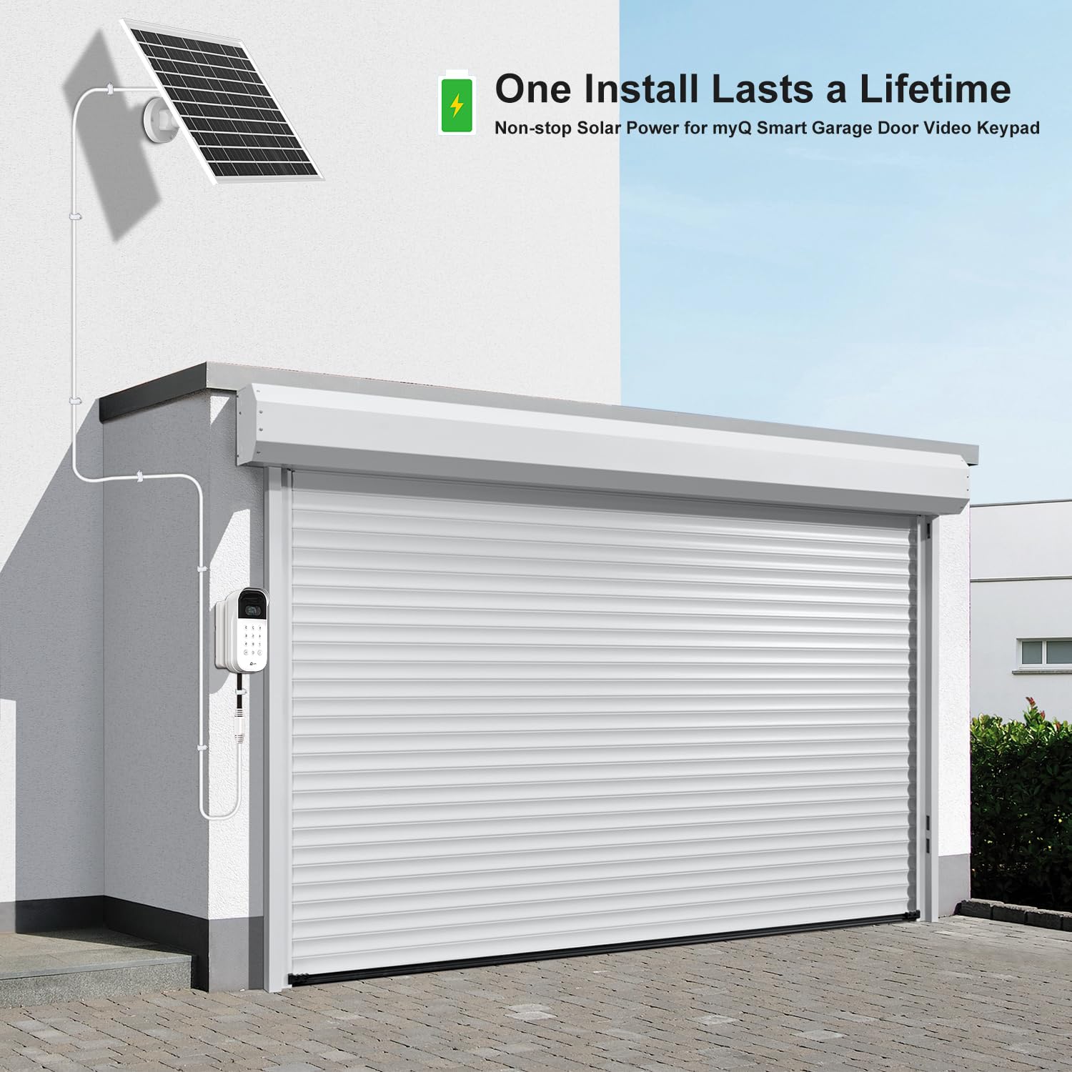 five meter extended cable allows flexible sun exposure for placement
