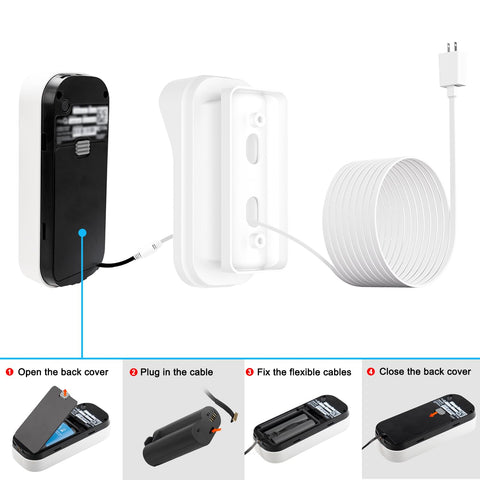 iTODOS outdoor waterproof power cable assembly for MyQ keypad