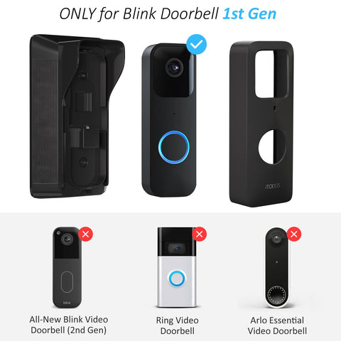 iTODOS 30-degree base aligns Blink doorbell for optimal viewing