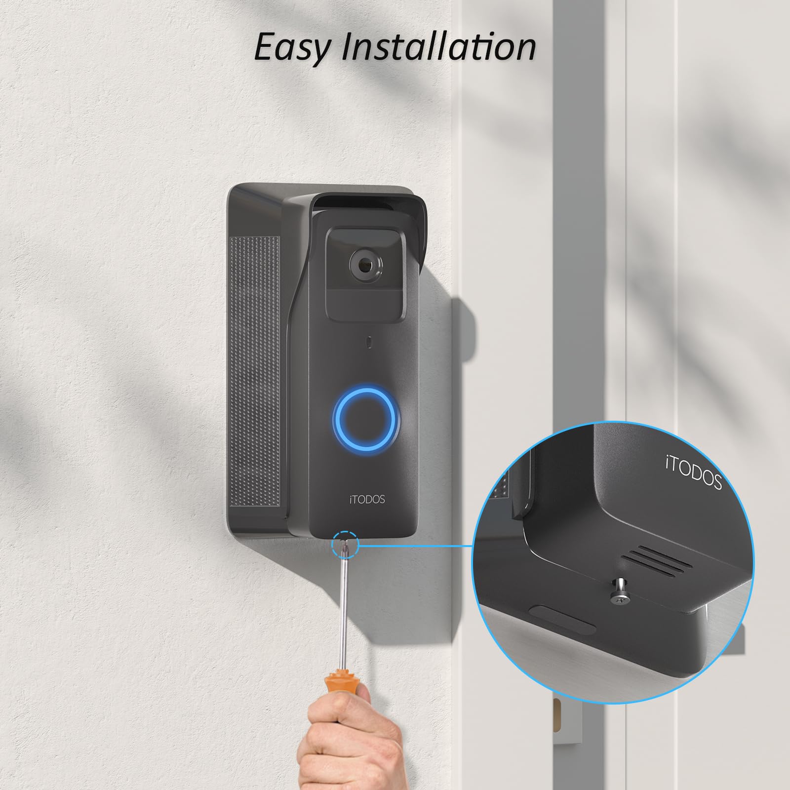iTODOS weatherproof dock keeps the outdoor setup protected