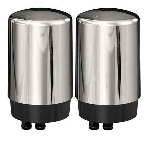 IT'S PURE EXPERT faucet filter 2-pack front view for Brita compatibility.