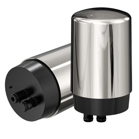 IT'S PURE EXPERT faucet filter installation shows tool-free setup.