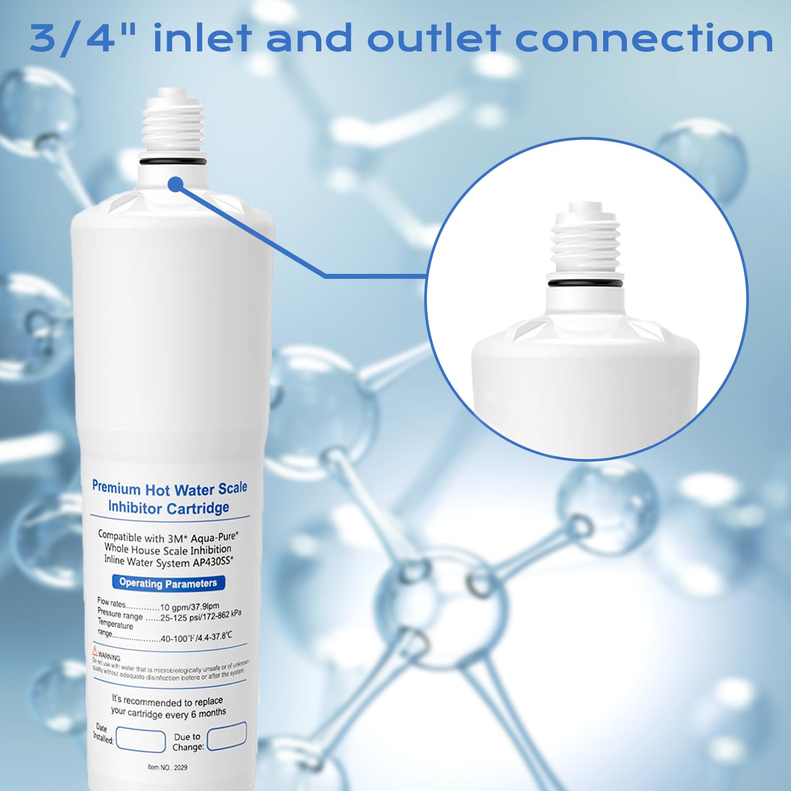 IT'S PURE EXPERT installation visuals illustrate a simple swap for steady water flow