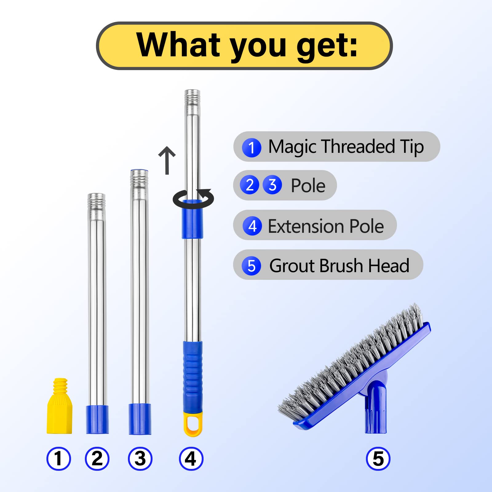 Easy screw-on assembly saves time during setup