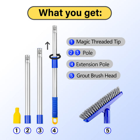 Easy screw-on assembly saves time during setup