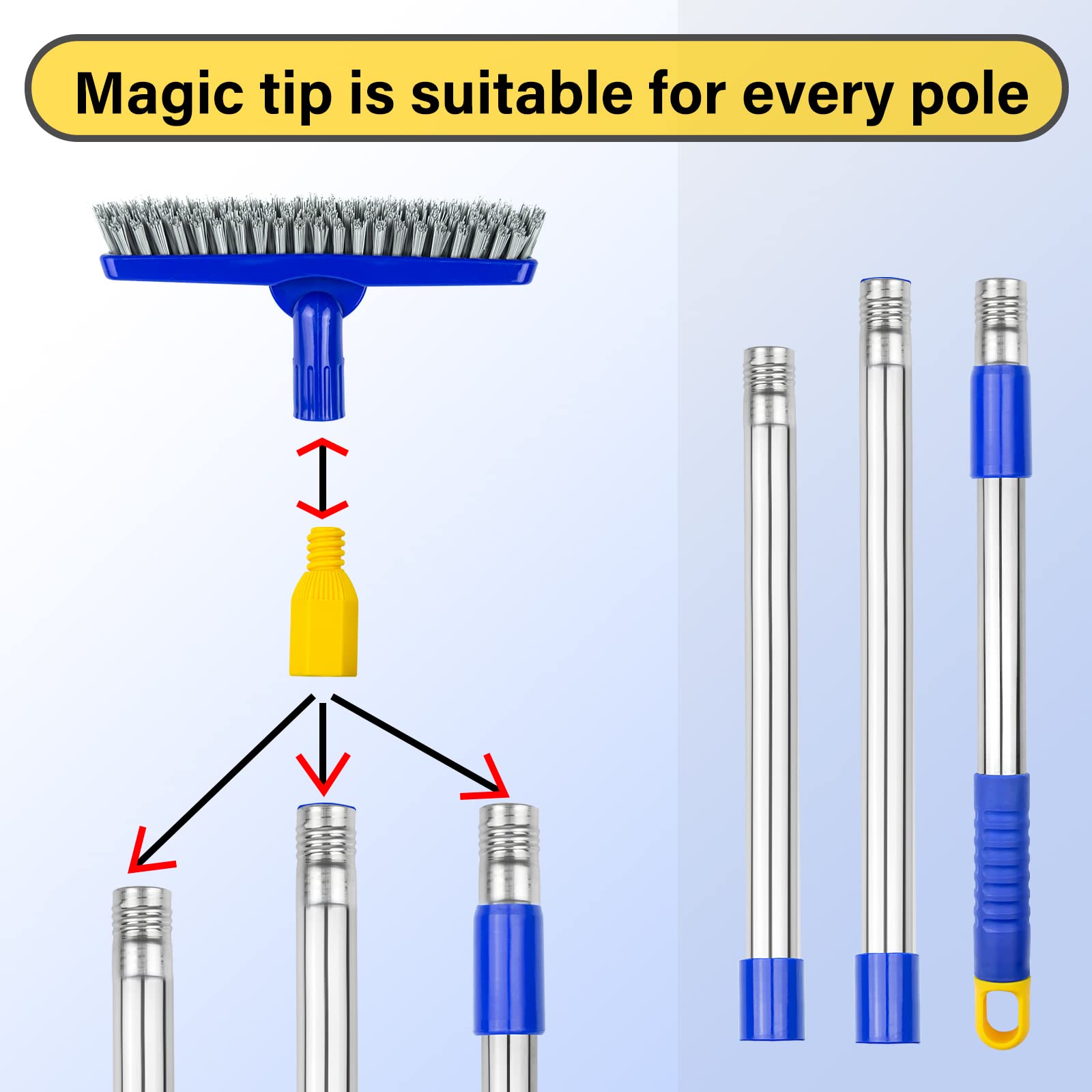Innovative tool for hard-to-reach corners, crevices, and baseboards