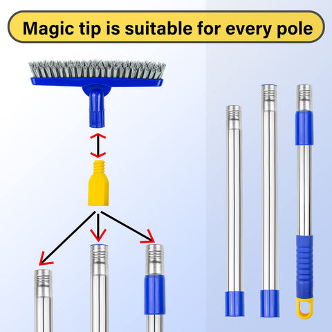 Innovative tool for hard-to-reach corners, crevices, and baseboards