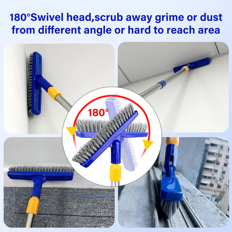 Efficient deep cleaning of tile grout and cracks