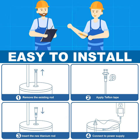 Odor-eliminating action reduces sulfur smells in water heater in 24 hours.