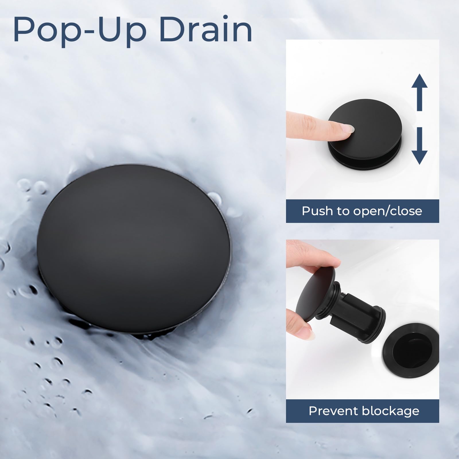 IUERASD durable metal construction supports daily bathroom use