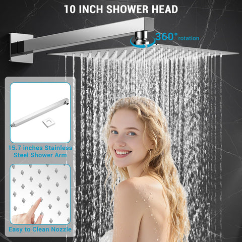 IUERASD shower arm rod stabilizes overhead spray