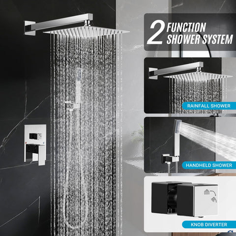 IUERASD wall-mount shower faucet set with modern finish