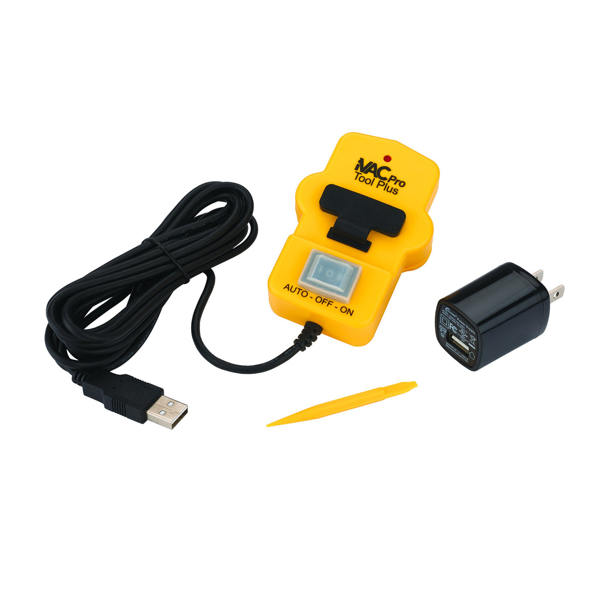 iVAC Pro Tool Plus TP-NA mounted on tool cord for automatic dust-collector control