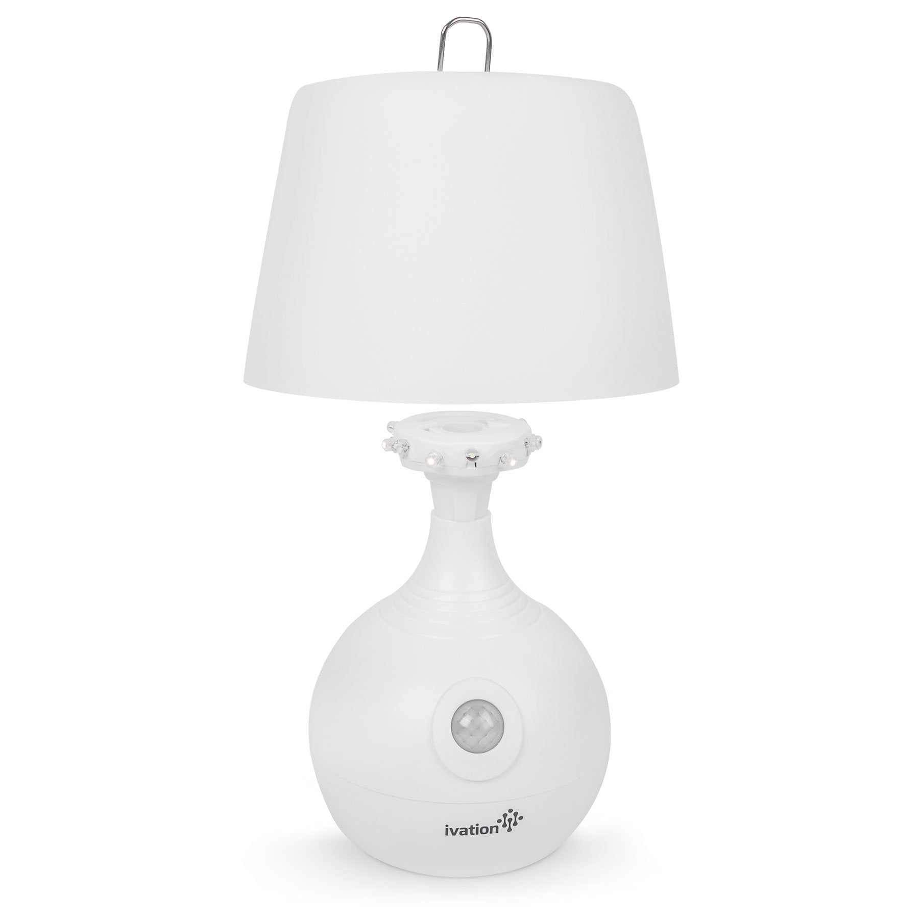 Ivation energy-efficient LEDs extend battery life during use.