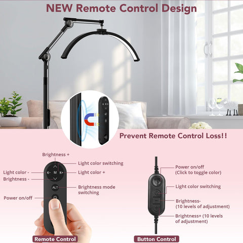 iVict Half Moon Lash Light height adjustable for comfortable work
