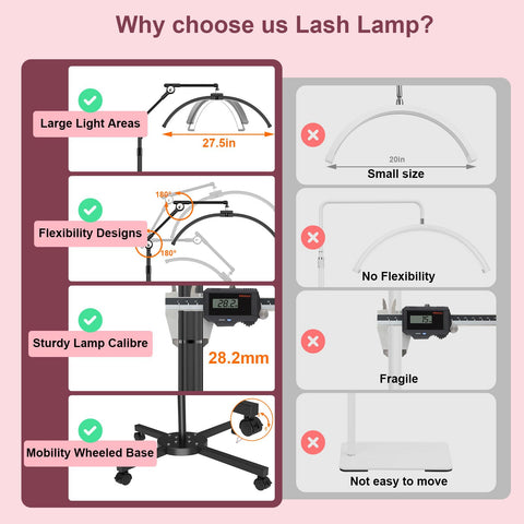 iVict Lash Light phone holder for social sharing during sessions