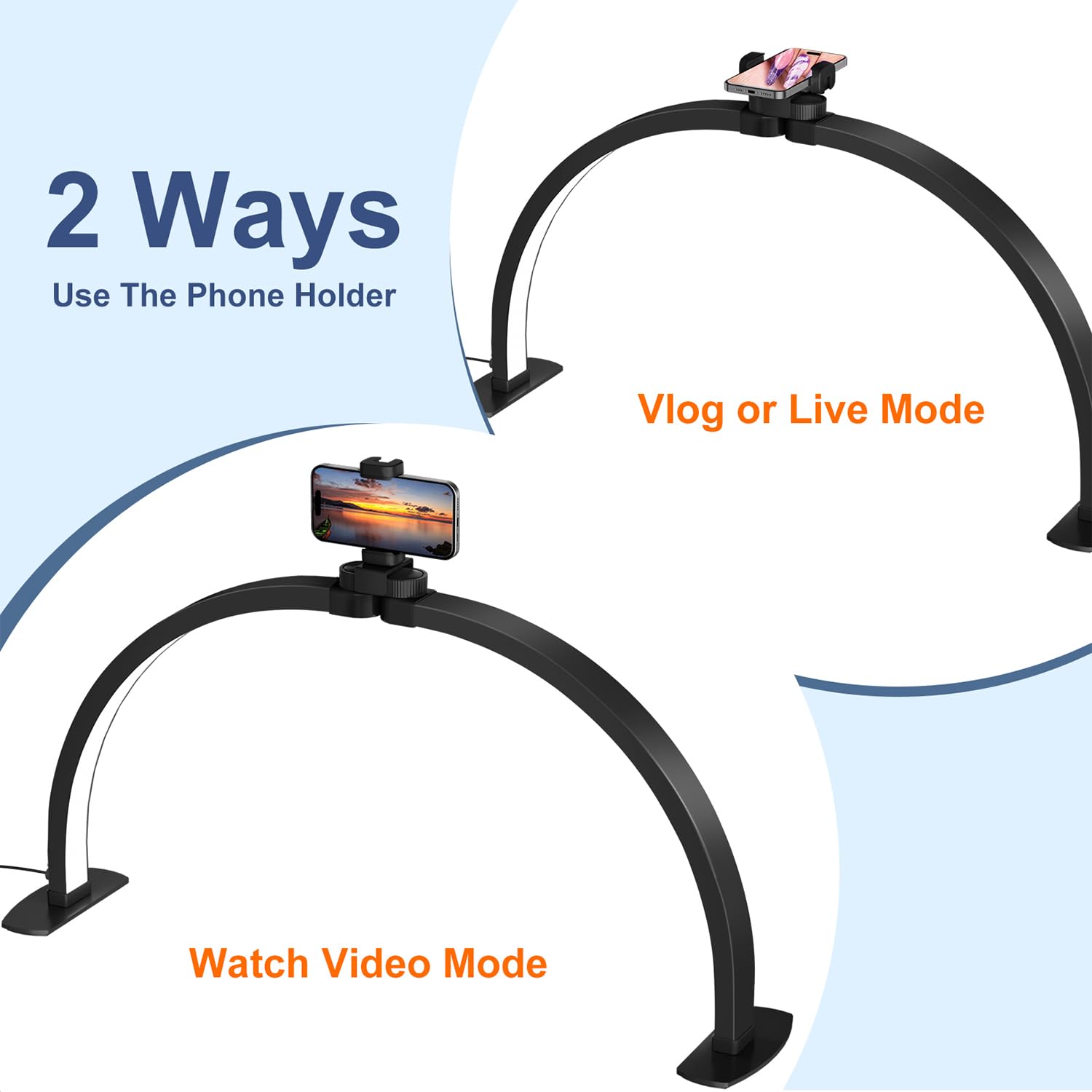 Memory function saves the last lighting mode for quick setup with iVict lamp.