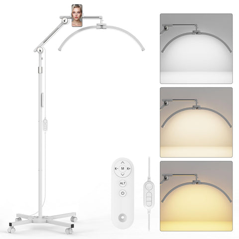 iVict Half Moon Light lamp head delivering shadow-free precision for eyelash work