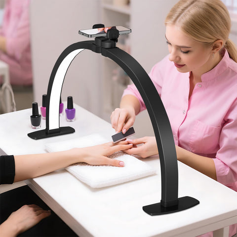 Close view of iVict lamp with 40W output and high CRI for true color rendering.