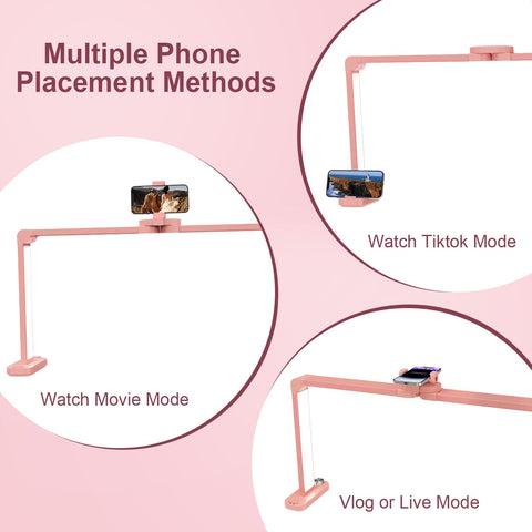 iVict Premium Nail Desks Light base phone holder for flexible viewing angles