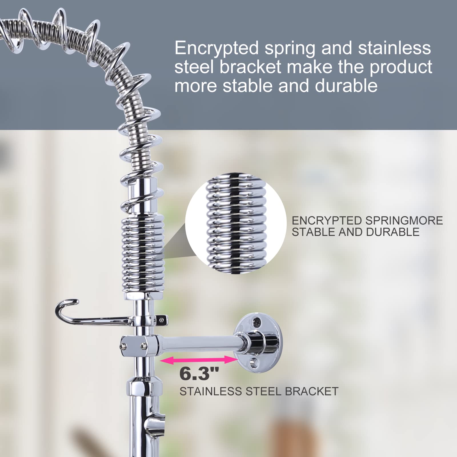 IVIGA 10-inch add-on swing spout offering extended reach for large pots