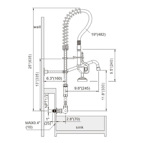 IVIGA brass and stainless construction resists rust and leaks for durability.