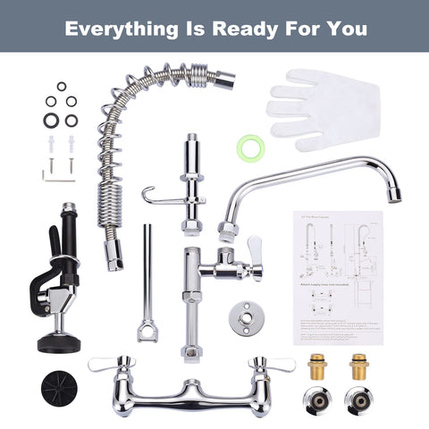 IVIGA coiled spring pull-down spray for one-handed operation