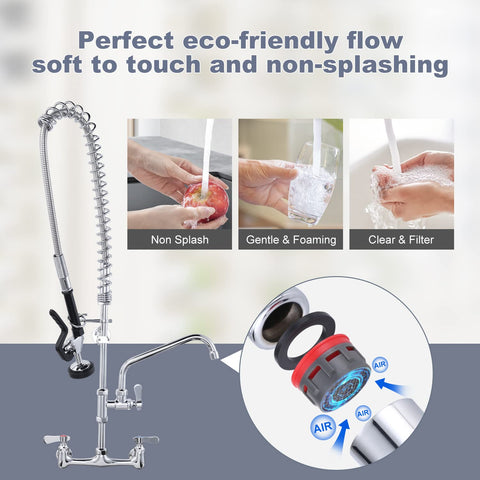 IVIGA coiled spring pull-down spray for one-handed control during busy hours