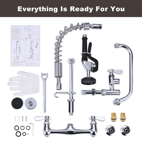 IVIGA commercial faucet ideal for busy dishrooms needing reliable performance.