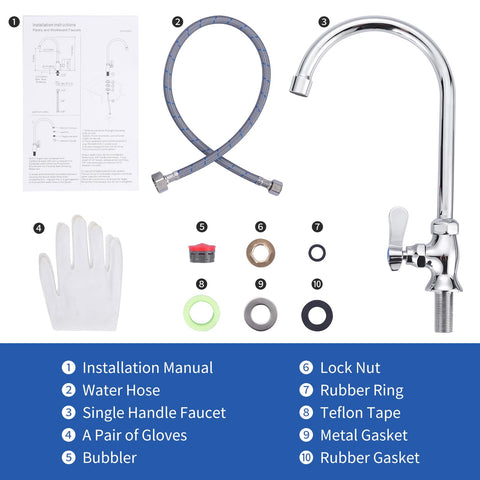 IVIGA versatile utility faucet for commercial, home, outdoor, or laundry use.
