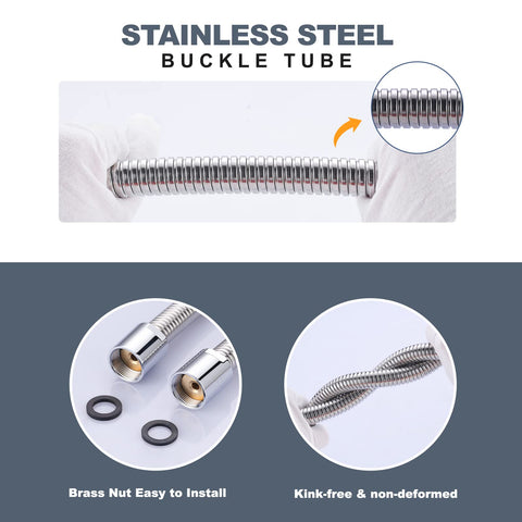 IVIGA flexible stainless steel hose supports easy installation and longevity