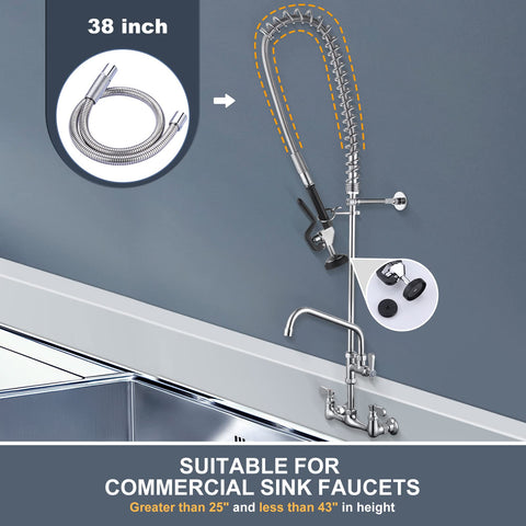 IVIGA rotatable fittings prevent hose twist during heavy kitchen use