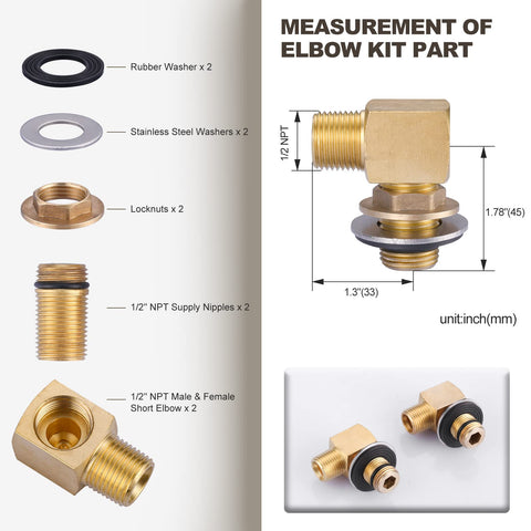 IVIGA stainless steel kit designed for commercial prep and utility sinks.