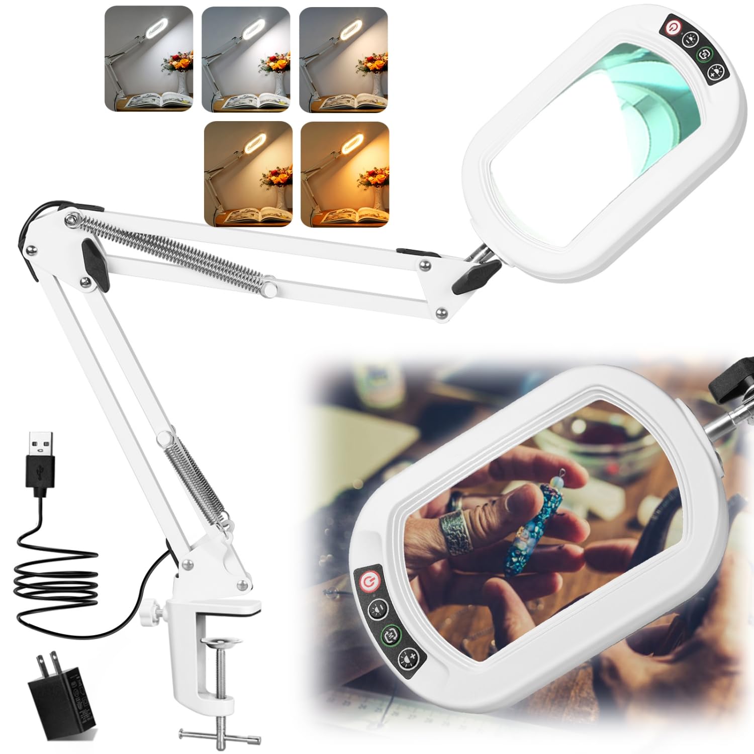 IVMAIE 10X rectangle magnifier lens close-up for crisp detail work