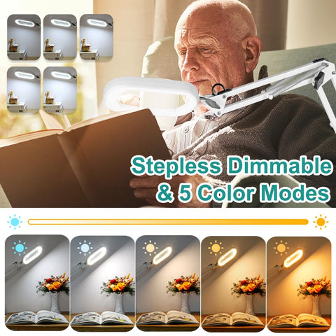IVMAIE lamp showing five color modes and dimming