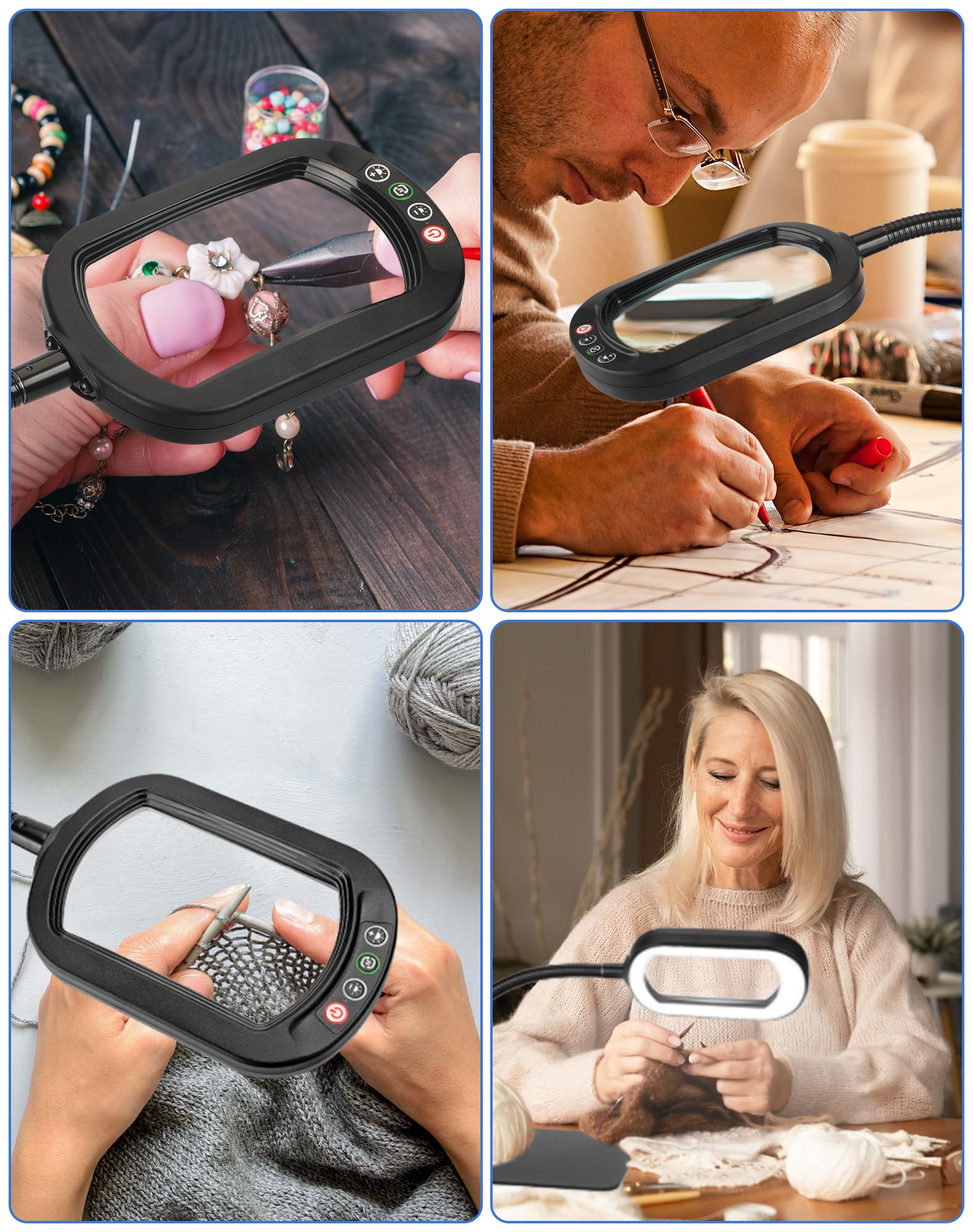 IVMAIE gift-ready magnifying lamp for seniors and hobbyists.