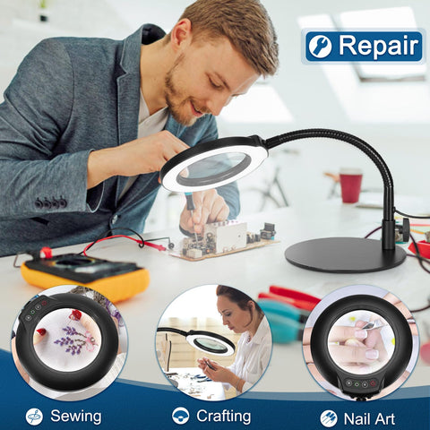 IVMAIE hands-free design supports sewing, painting, electronics, and crafts.