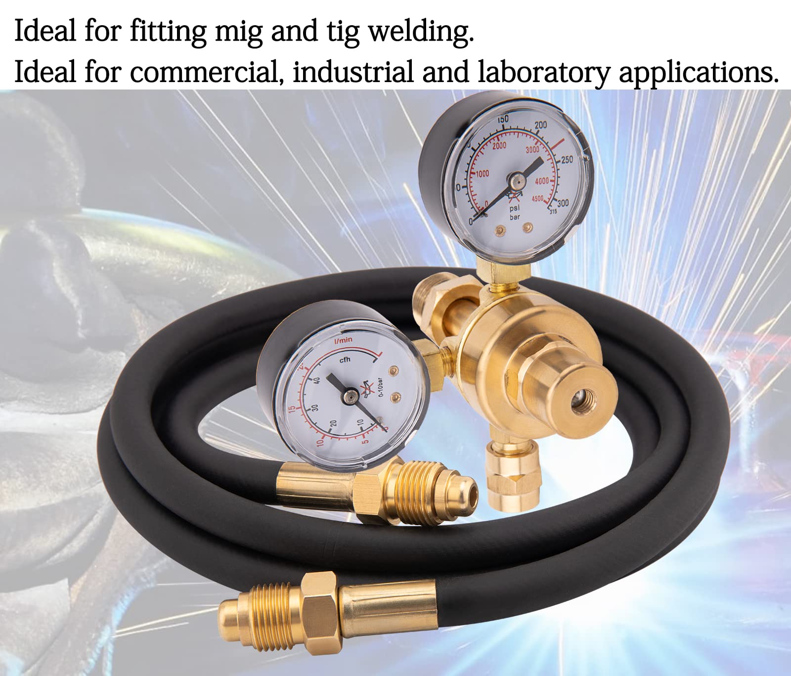 IVONNEY CGA580 brass regulator designed for durable workshop use.