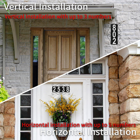IVWVI address numbers display 3.5-inch height for clear outdoor visibility.