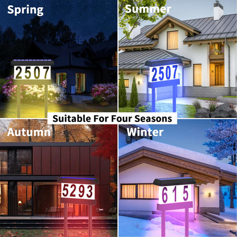 IVWVI lighted house number shines for easy night arrival