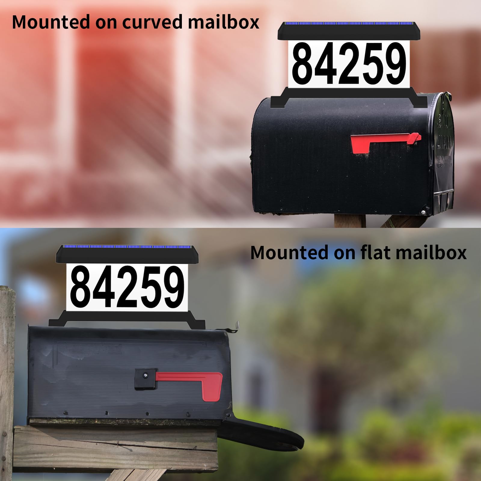 IVWVI address sign LED illumination improves night readability for visitors.