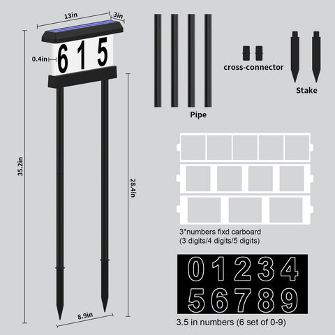 IVWVI waterproof stakes for garden or porch installation
