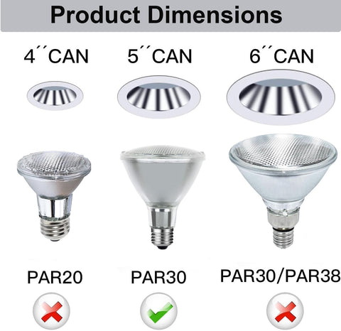 Ivyemons Par30 recessed light ideal for ceiling cans and accents
