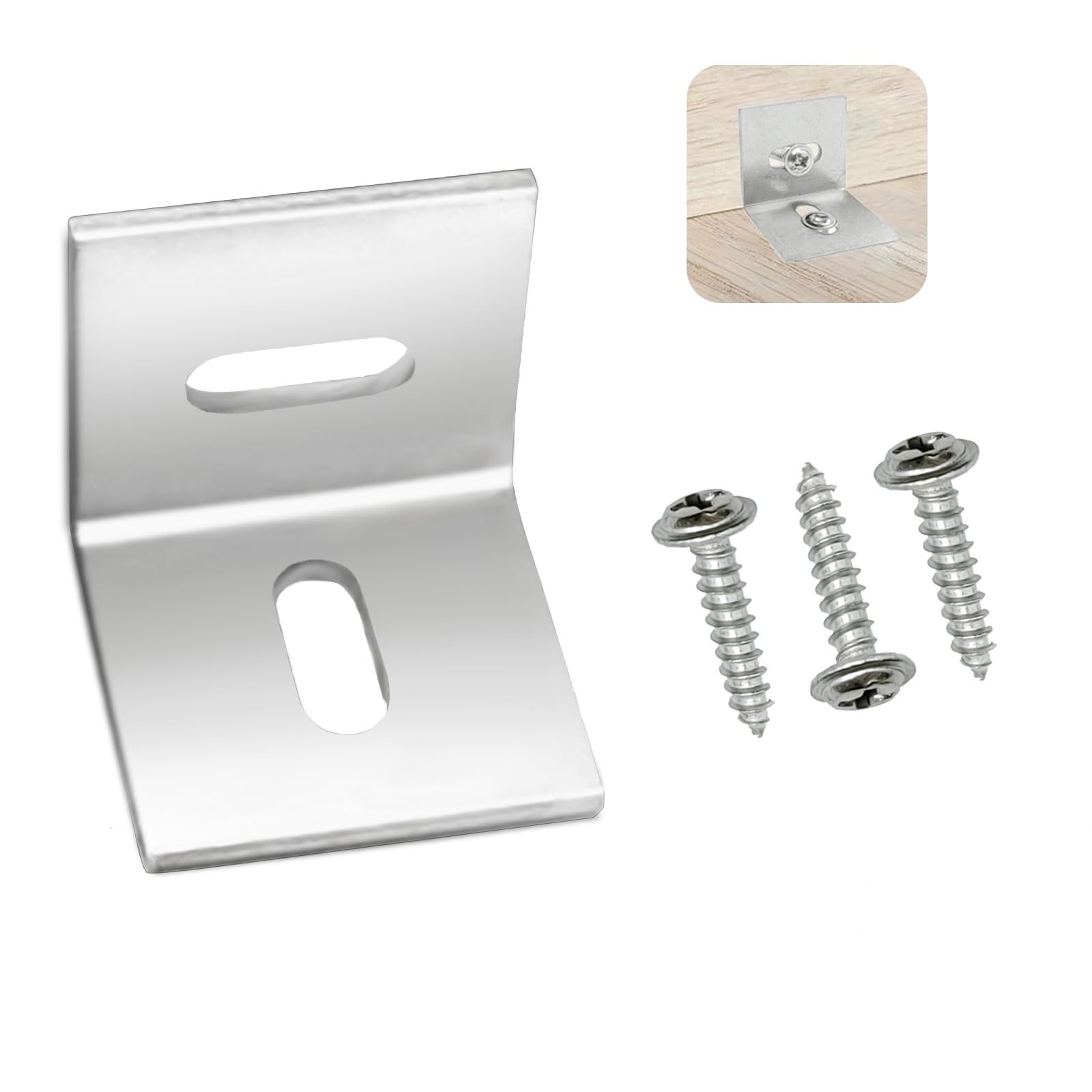 IWGVVEEM figure-8 fasteners secure a wood tabletop with a clean, strong joint.