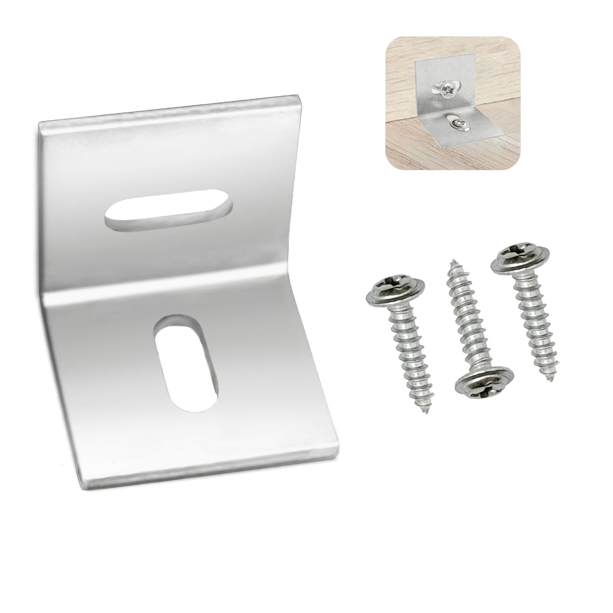 IWGVVEEM figure-8 fasteners secure a wood tabletop with a clean, strong joint.
