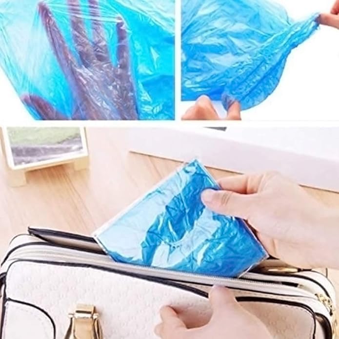 IwIeIaIrI blue 60-pack shoe covers ideal for rain and travel needs
