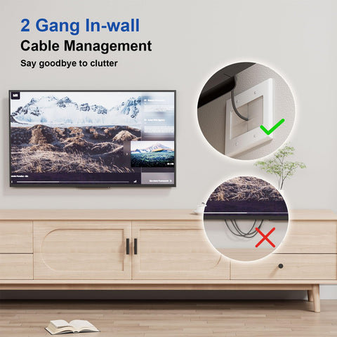 iwillink durable PC wall plate with mounting bracket for long-lasting use.