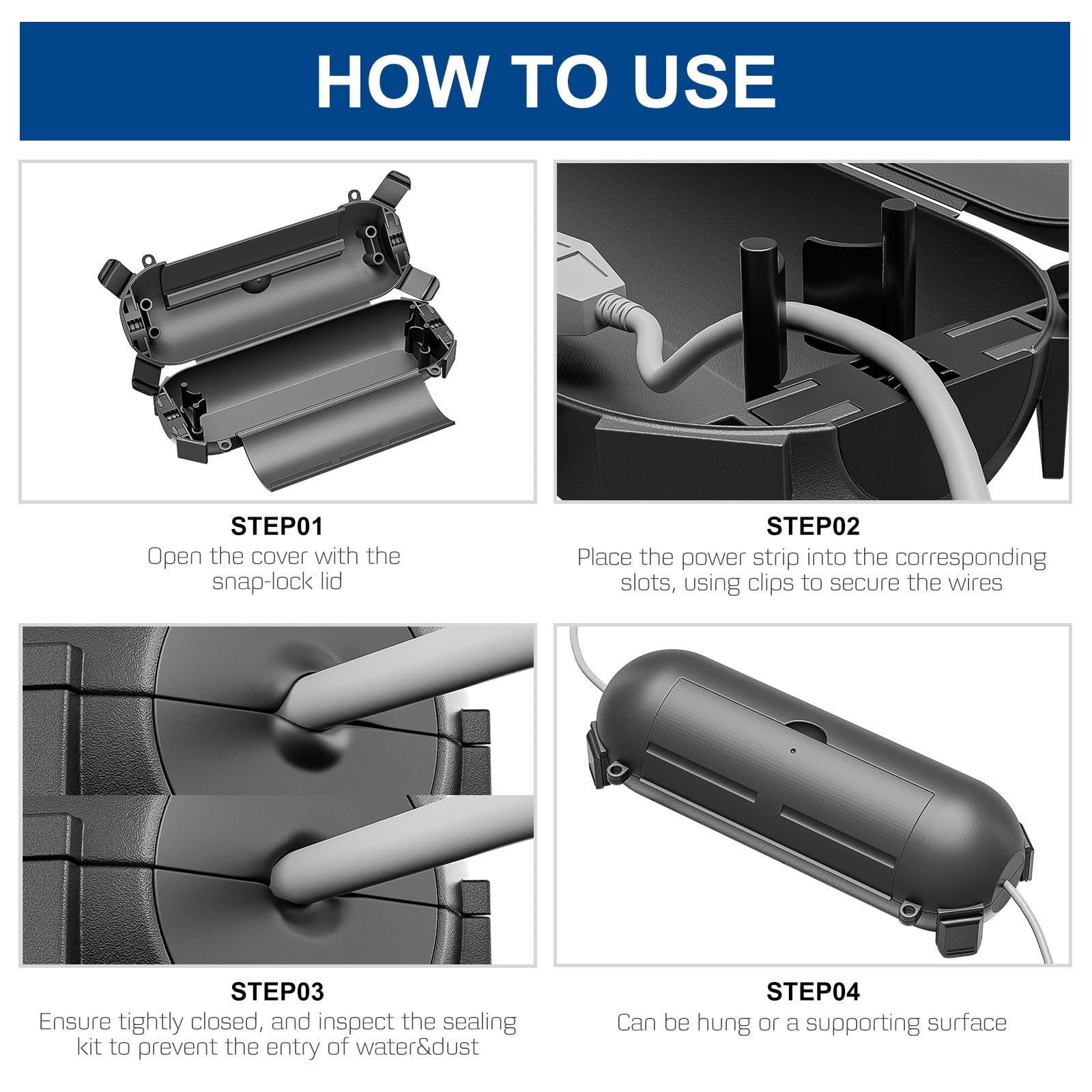 iwillink easy-use design demonstrates fast sealing and cable clamps in action
